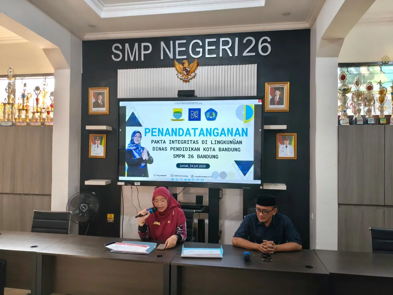 SMPN 26 Bandung Laksanakan Penandatanganan Pakta Integritas sebagai Wujud Komitmen Integritas dan Profesionalisme